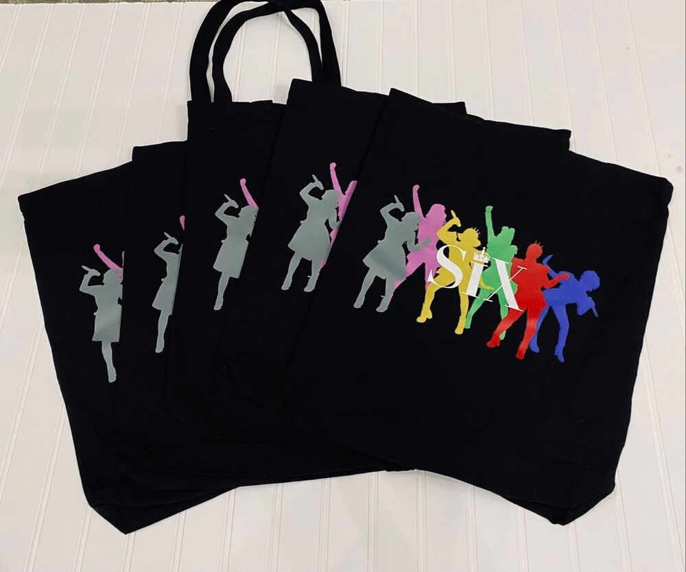 Bundle Wholesale lot of 5 Broadway Show SIX Tote Bags NEw